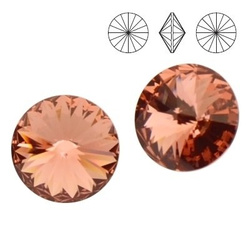 1122 MM 12 Swarovski Rivoli BLUSH ROSE F