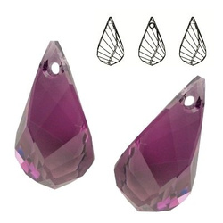 6020 MM 37 Swarovski Helix AMETHYST