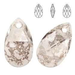 6106 MM 16 Swarovski Pear-shaped ROSE PATINA ROSPA