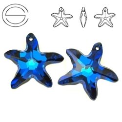 6721 MM 16 Swarovski Starfish BERMUDA BLUE P BBL P