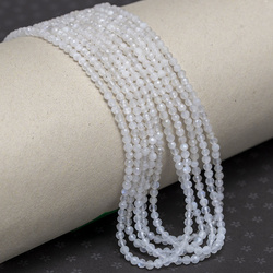 KN-RF-4,0 MOON Natural stone - round faceted - MOONSTONE