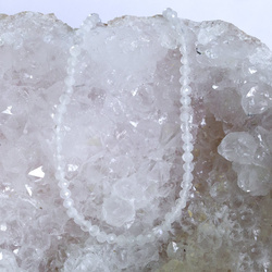 KN-RF-4,0 MOON Natural stone - round faceted - MOONSTONE
