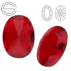OV II MM 8 Glass stone RED