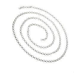 Rolo R 004 Sterling Silver 925 Silver Chain for Jewelry Making