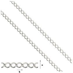 Rombo R1 50 Sterling Silver 925 Silver Chain for Jewelry Making
