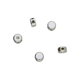 STO-04 Spacer stopper with silicon 4 holes silver 925