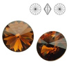 1122 MM 14 Swarovski Rivoli SMOKED TOPAZ F
