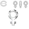 4876 MM 18 Swarovski Female Symbol CRYSTAL