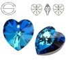 6228 MM 18 Swarovski Heart BERMUDA BLUE BBL