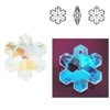 6704 MM 20 Swarovski Snowflake Crystal BLUE AB