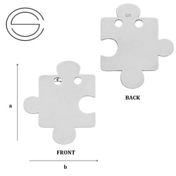 CL-400 PUZEL 25,0 x 20,2 mm Srebro 925