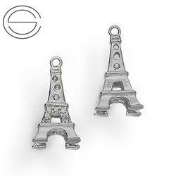 CHAP-47 WIEŻA do podwieszania Srebro 925 RODOWANE