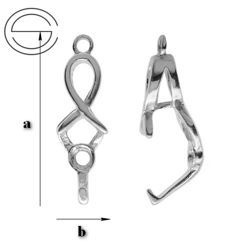 KW-016 Krawatka do zakuwania Srebro 925