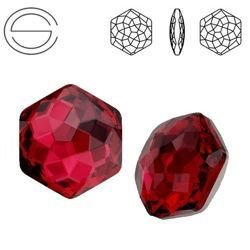 4683 MM 12 Swarovski Fantasy Hexagon SCARLET F