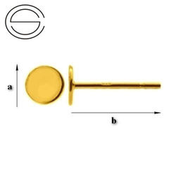 GWPZ-8 Sztyfty do wklejania Srebro 925 POZŁACANE