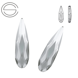 2304 MM 14 Swarovski Raindrop FB CRYSTAL F