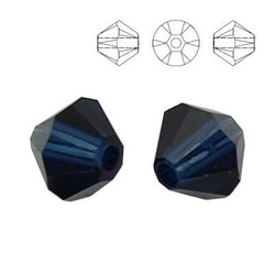 5328 MM 4 Swarovski Bicone DARK INDIGO 2 szt.