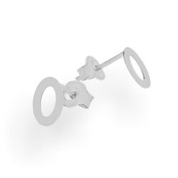 PCS-489 Silver teddy bear earrings - silver 925