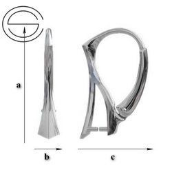 BBA-1 Ohrhaken haken ohrringe Silber 925