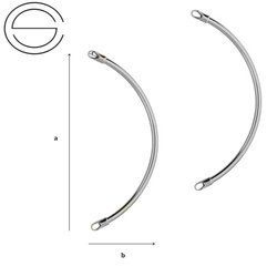 RLW-2/70 Rurka wykończona - łuk 70 mm Srebro 925