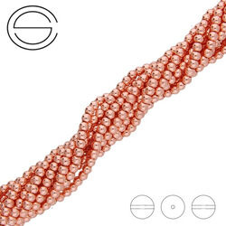 KN-RS-3,0 HEM RGPL Natural stone - round smooth - PLATED HEMATITE