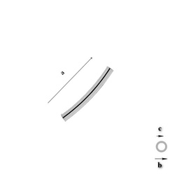SŁRUR 2020 Rurka Łuk 20 mm Srebro 925