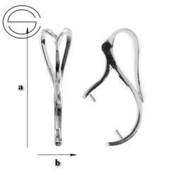 KW-30 Silver 925 Bail for Crystals from SWAROVSKI