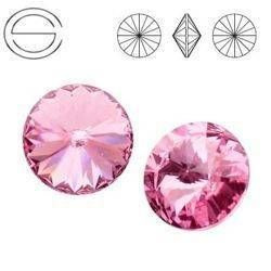 1122 MM 14 Swarovski Rivoli LIGHT ROSE F