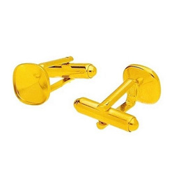 MTSZ-85/10 Cufflinks base Silver 925 GOLD PLATED