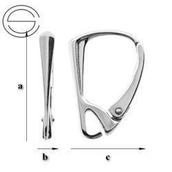 BBA-1 Ohrhaken haken ohrringe Silber 925