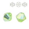 5328 MM 4 Swarovski XILION Bicone PERIDOT AB
