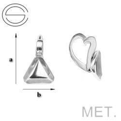 KWM-42 Krawatka do wklejania Mosiądz srebrzony