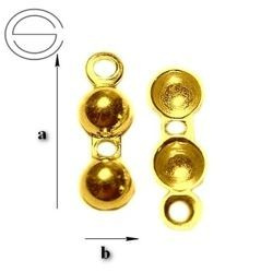 ŁPZ-1 Łapaczki do naszyjników Srebro 925 POZŁACANE