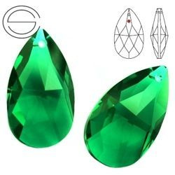 8721 MM 28 Swarovski STRASS Pear-shaped EMERALD