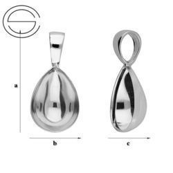 KWP-122/10 Krawatka do 4320 Srebro 925 RODOWANE