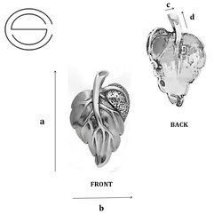 CHA-124 Zawieszka - LIŚĆ - Srebro pr. 925