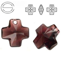 6866 MM 20 Swarovski Cross BURGUNDY