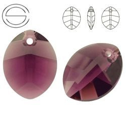 6734 MM 14 Swarovski Pure Leaf AMETHYST