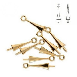 65M001 MM 11,5 Swarovski Trumpet Cap - GOLD