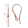 BORG-3 Earwires Silver Rose Gold Plated