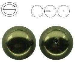 5818 MM 8 Swarovski DARK GREEN PEARL (DGRPRL)