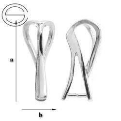 KW-17 Krawatka do Swarovskiego Srebro 925 /gram