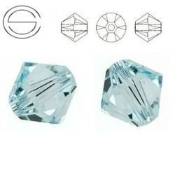 5328 MM 8 Swarovski XILION Bicone LIGHT AZORE