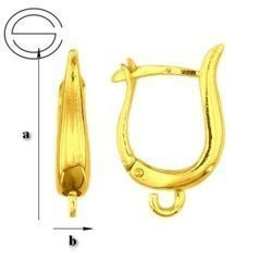 BKZ-12  Snap Earrings Silver Gold Plated