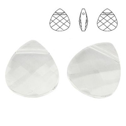 6012 MM 15,4 Swarovski Flat Briolette CRYSTAL