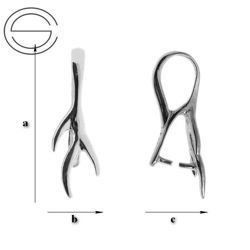 KW-034 Krawatka do Swarovskiego Srebro 925 /gram