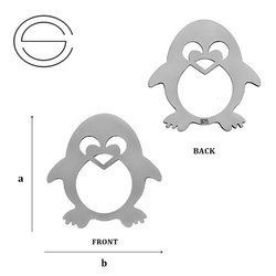 CL-438 PENGUIN Pendant 20,0 mm Sterling Silver 925