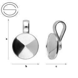 KW-123/12 Krawatka do wklejania Rivoli 1122 12mm Srebro 925 /gram