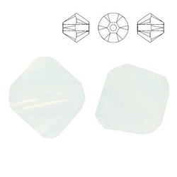 PRECIOSA 451-69-302 Rondelle MM 4 WHITE OPAL 10szt