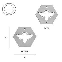 CL-491A BEE Pendant 16,0 mm Sterling Silver 925